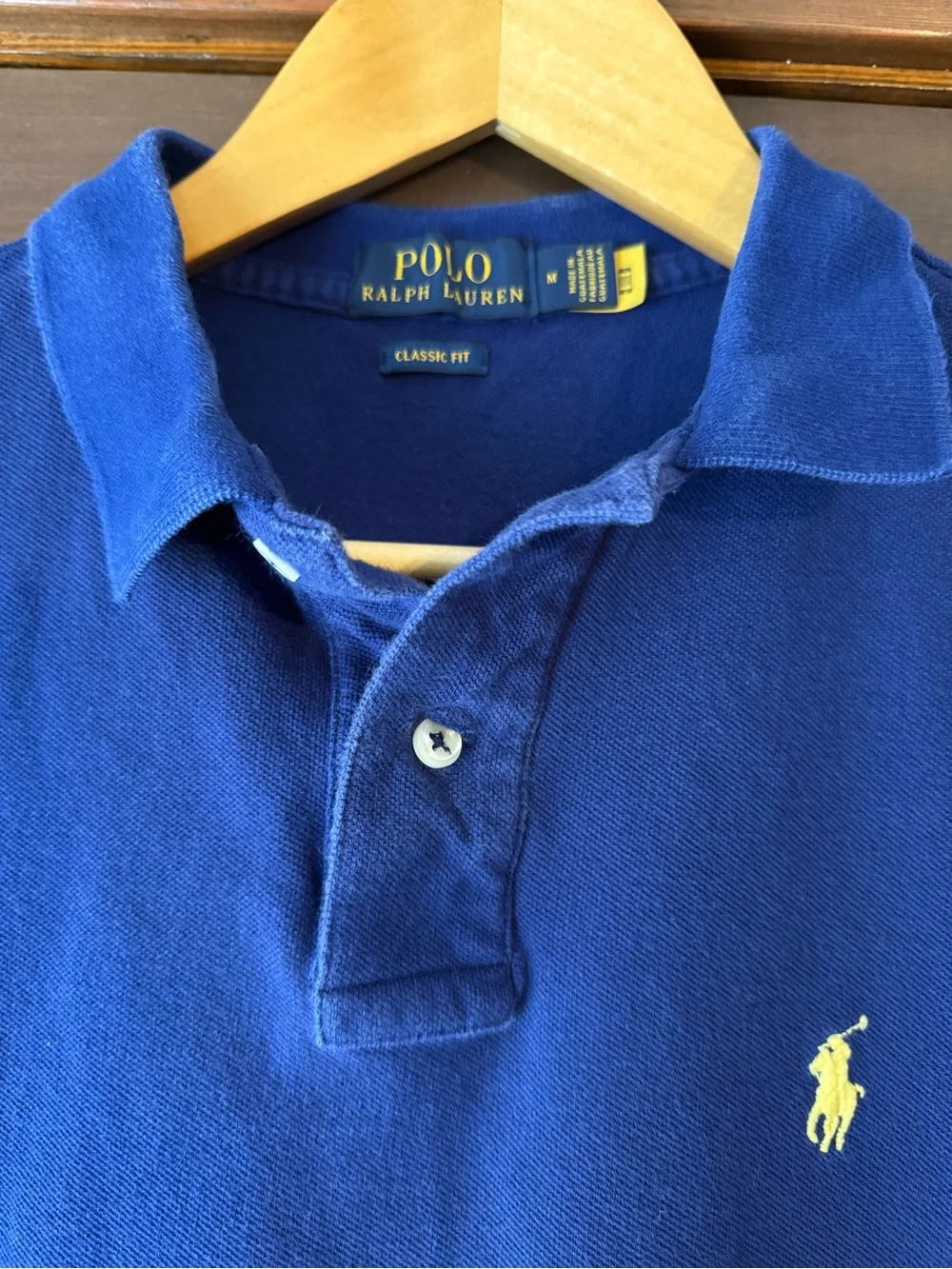 Ralph Lauren Polo Shirt in Royal Blue with Yellow Pony
